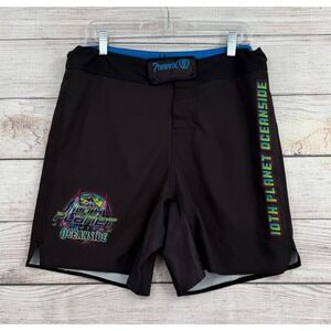 Phalanx 10th Planet Jiu Jitsu Shorts Mens 34 Black Oceanside Grappling MMA No-Gi